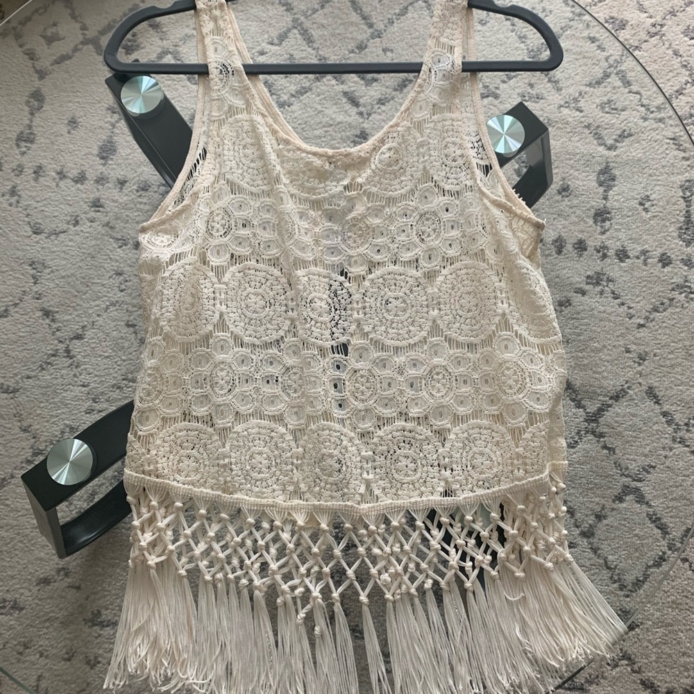 See through tank top.